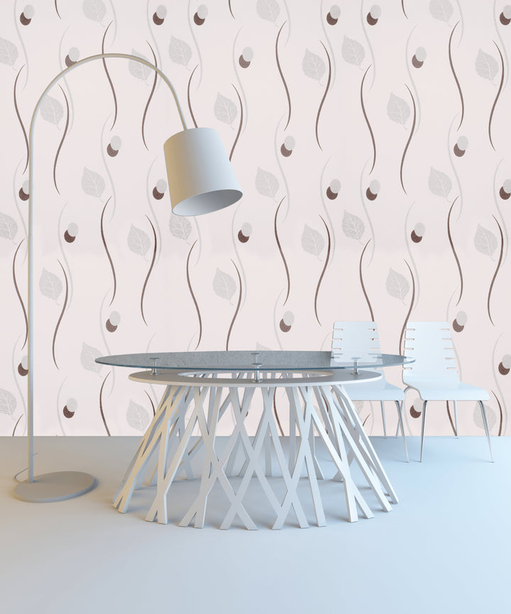Newport A Cloud Mauve Swirl Wallpaper Sk2447