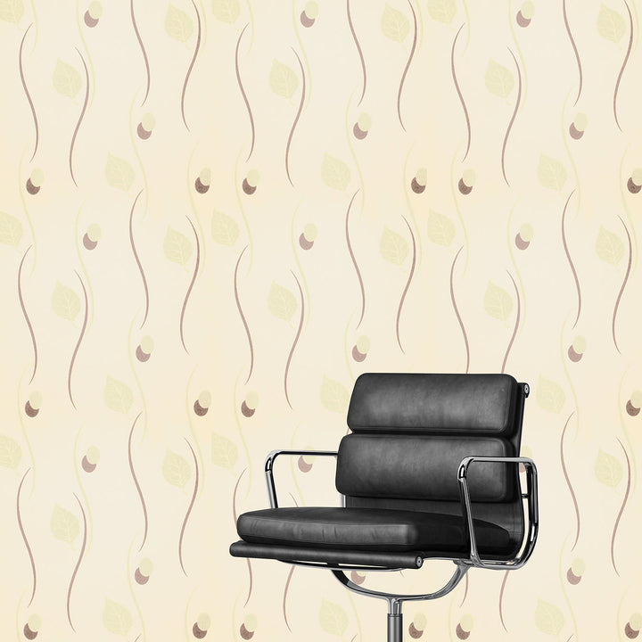 Newport A Ivory Swirl Wallpaper Sk2448