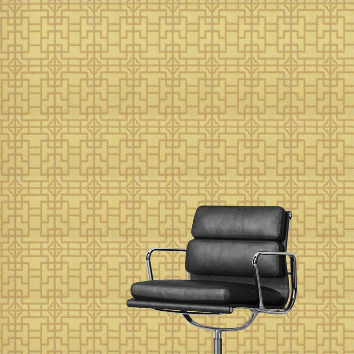 Newport A Honeycomb Gold Wallpaper Sk2810