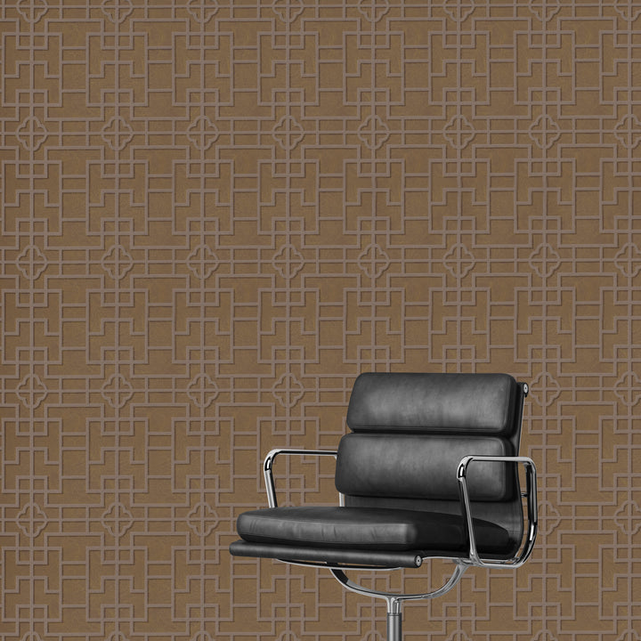 Newport A Chocolate Suede Wallpaper Sk2814