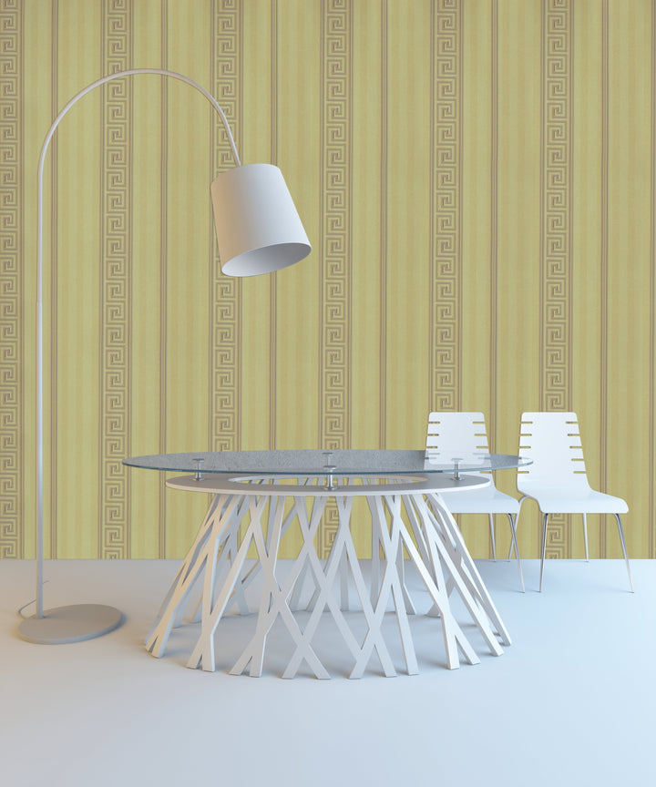 Newport A Champagne Stripe Wallpaper Sk2830