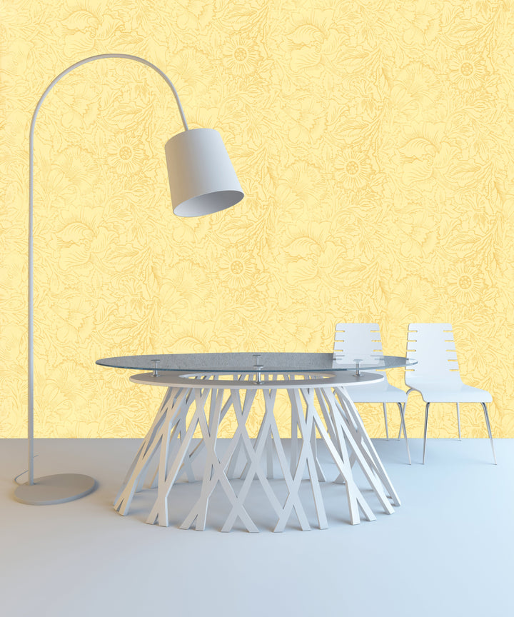 Newport A Dandelion Gold Wallpaper Sk2835