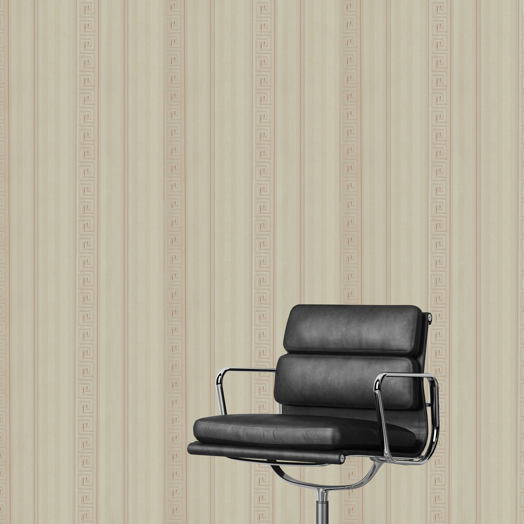 Newport A Subtle Mocha Lines Wallpaper Sk2838
