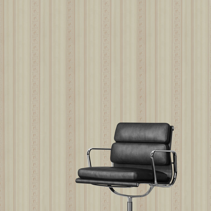 Newport A Subtle Mocha Lines Wallpaper Sk2838