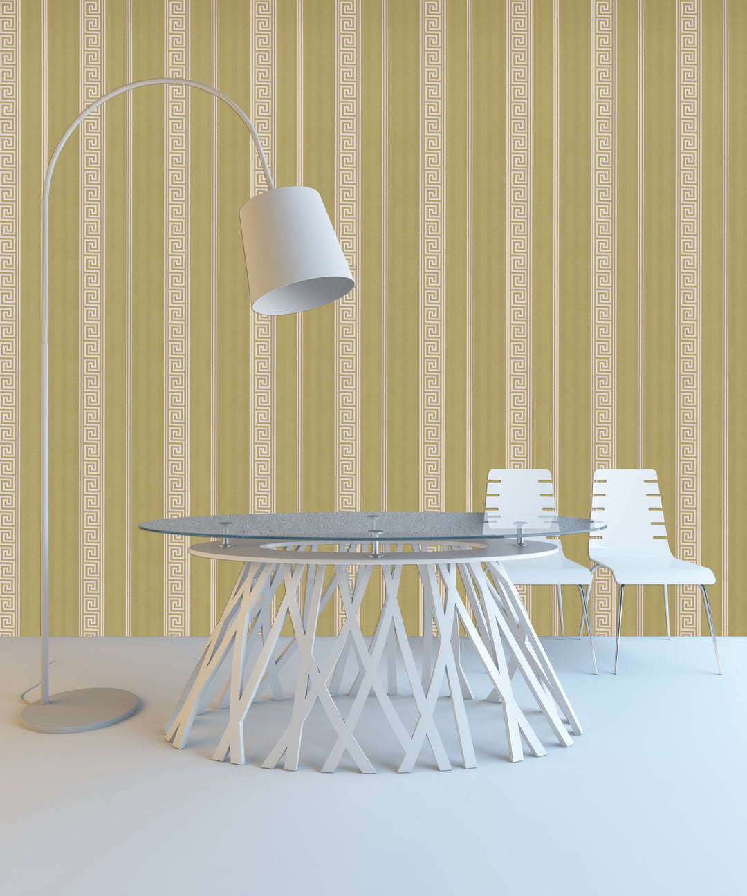 Newport A Warm Taupe Stripes Wallpaper Sk2839