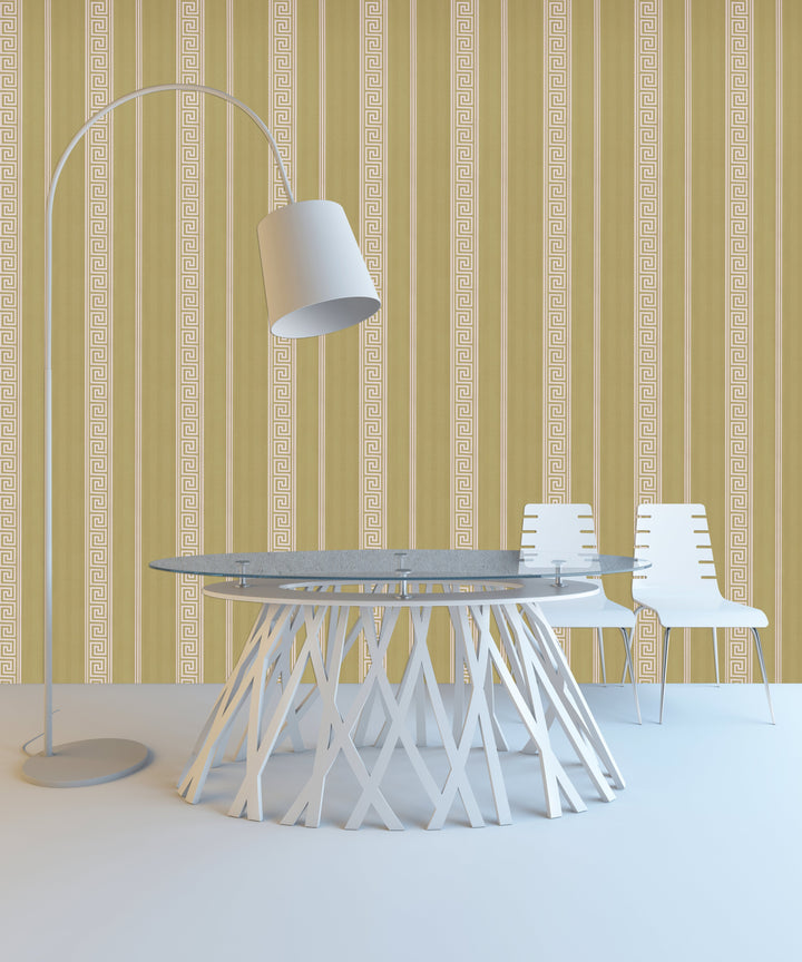 Newport A Warm Taupe Stripes Wallpaper Sk2839