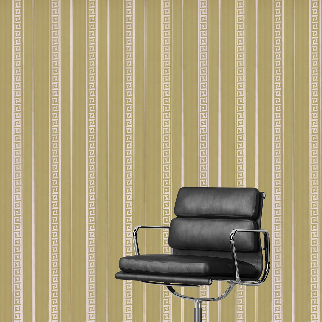 Newport A Warm Taupe Stripes Wallpaper Sk2839
