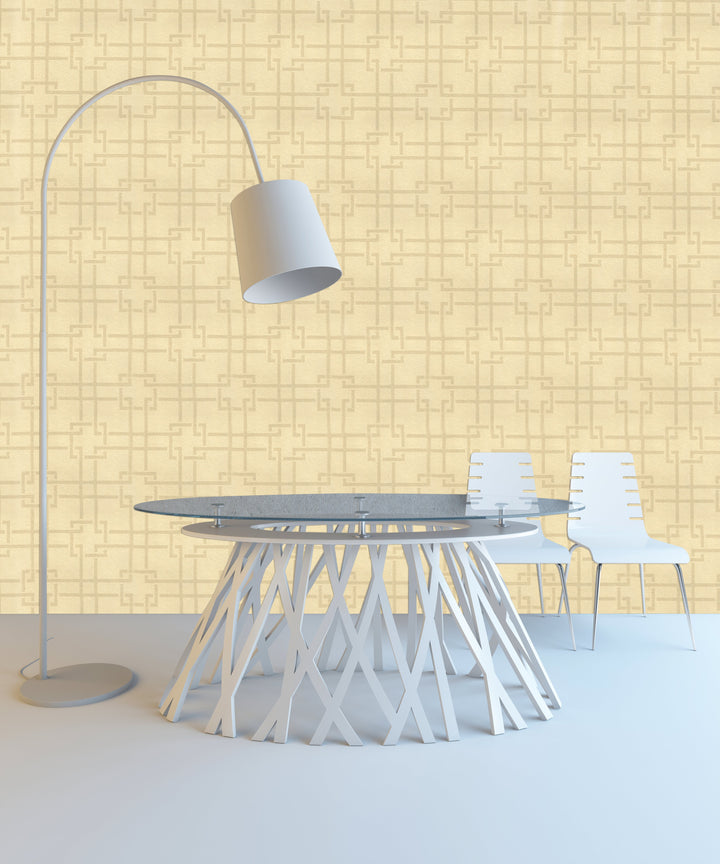 Newport A Woven Gold Wallpaper Sk2840