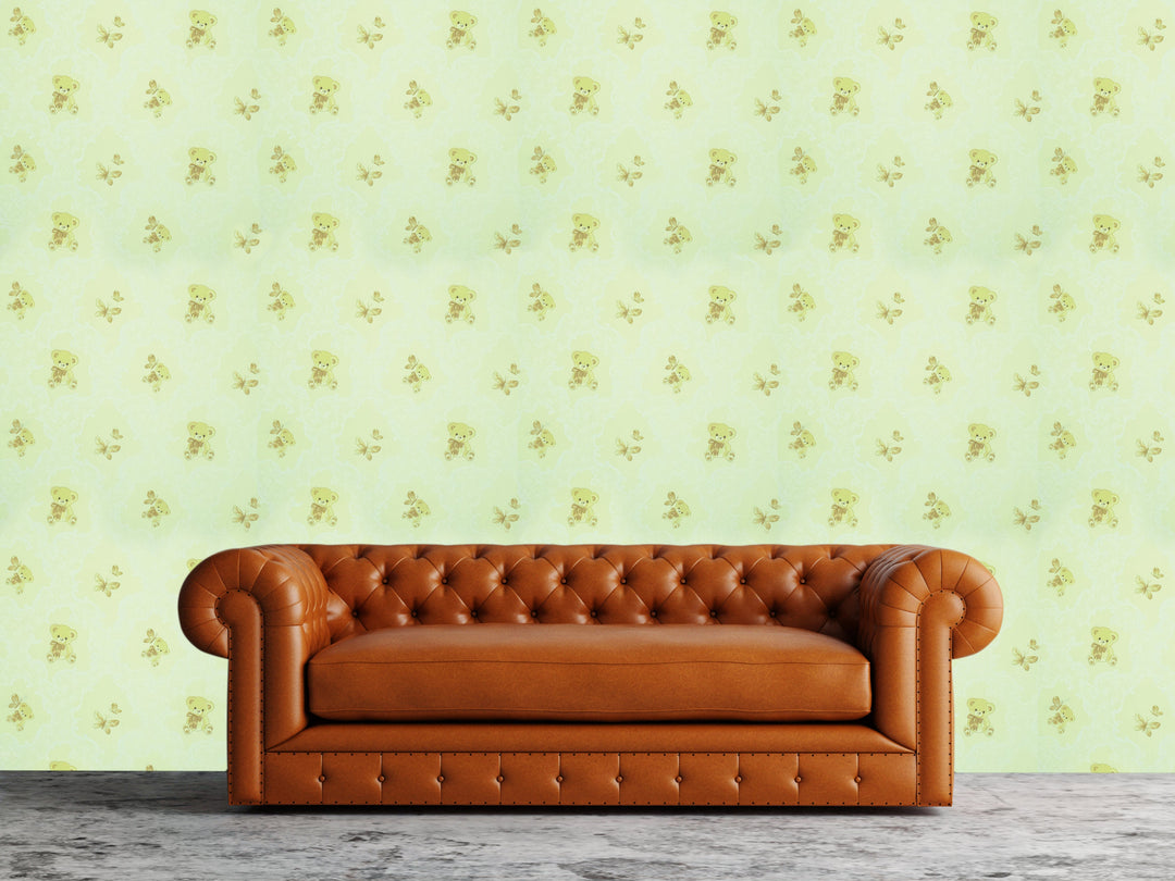 Newport B Lime Star Wallpaper Sk6819