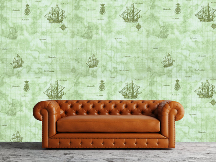 Newport B Mint Grid Wallpaper Sk6823
