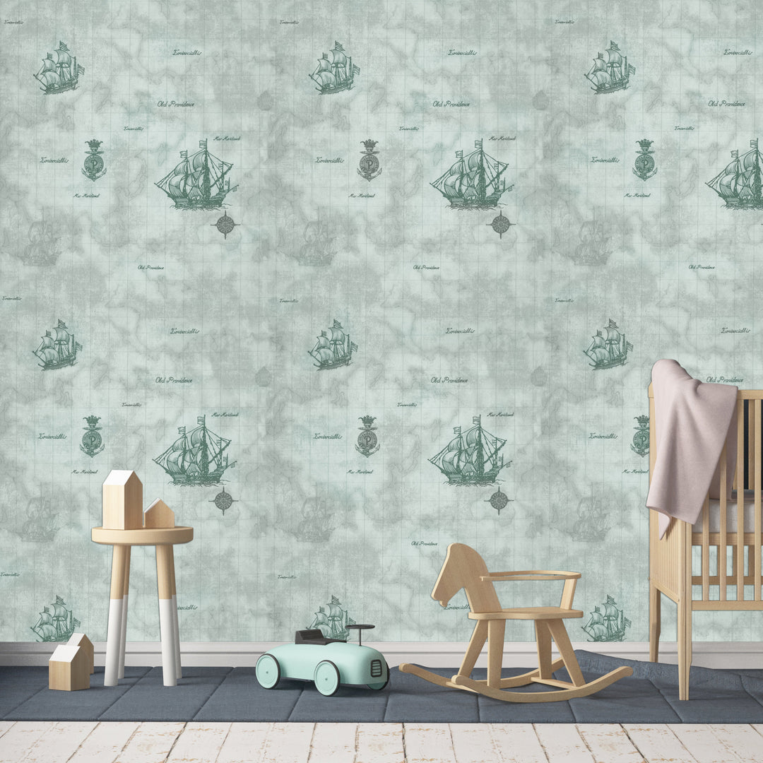 Newport B Seafoam Texture Wallpaper Sk6827
