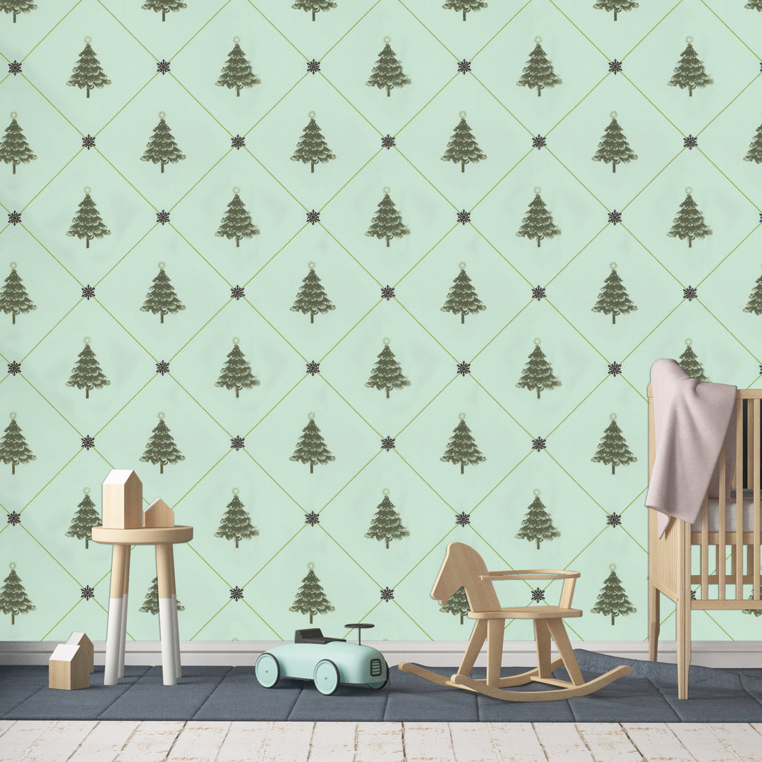 Newport B Pine Rockets Wallpaper Sk6839
