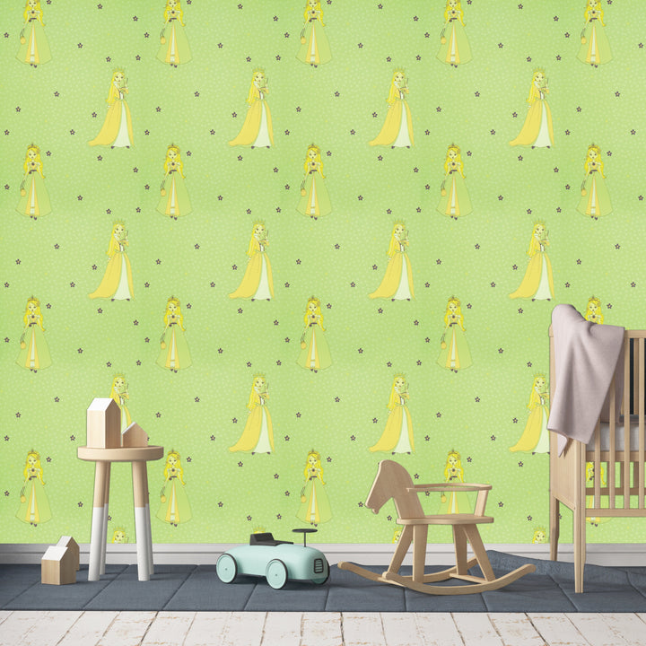 Newport B Lime Animals Wallpaper Sk7741