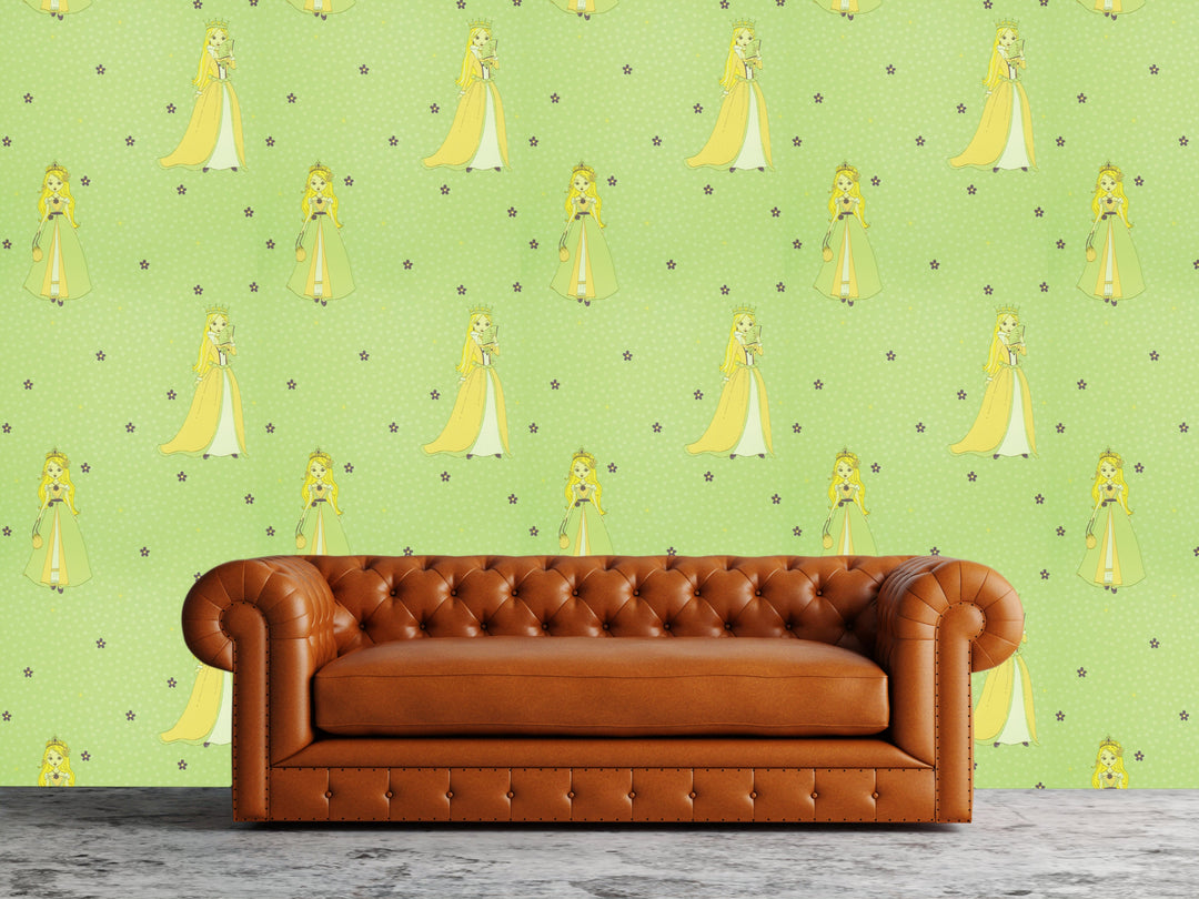 Newport B Lime Animals Wallpaper Sk7741