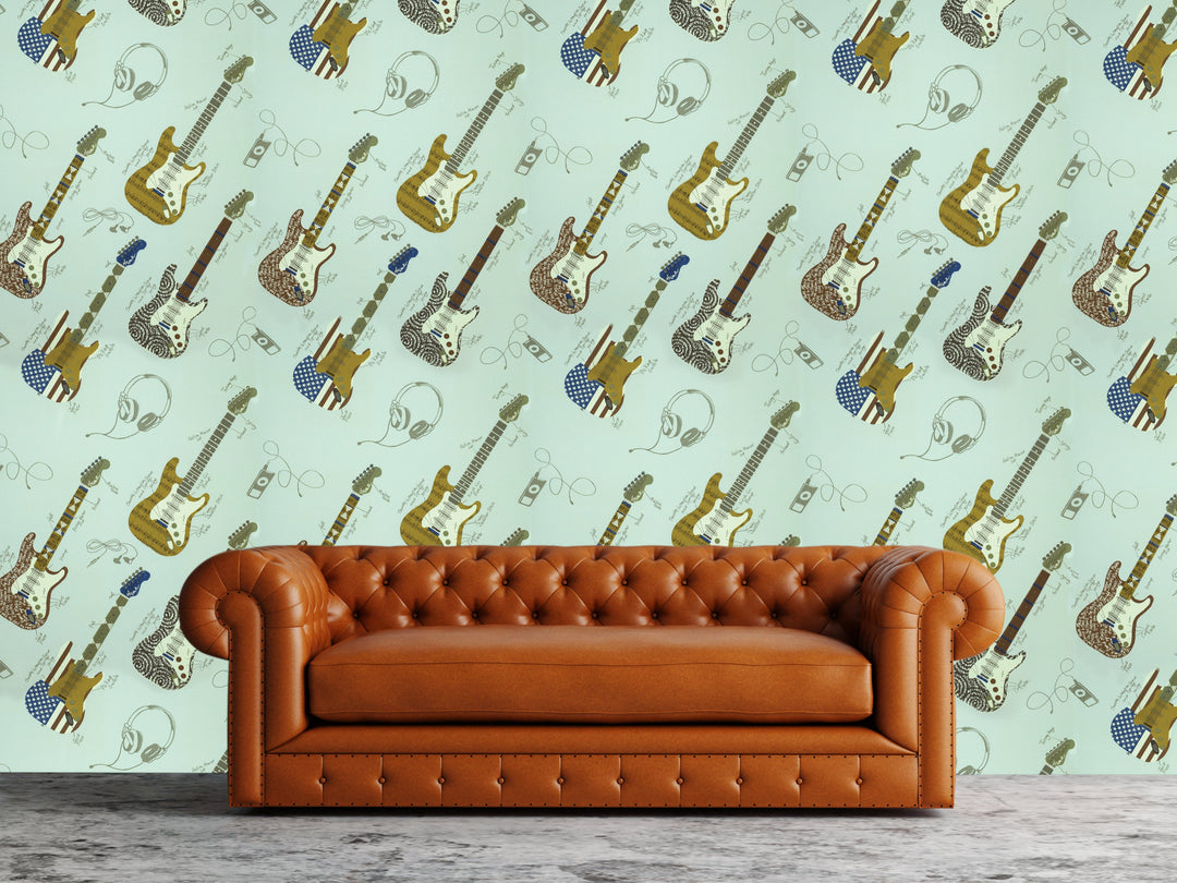 Newport B Mint Guitars Wallpaper Sk8320