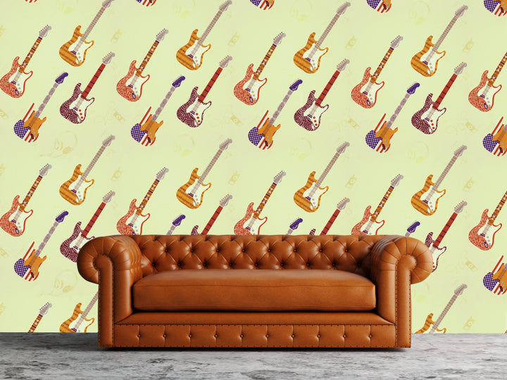 Newport B Lemon Guitars Wallpaper Sk8325