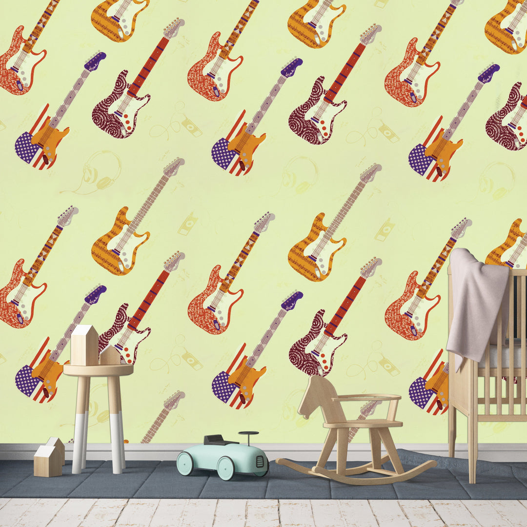 Newport B Lemon Guitars Wallpaper Sk8325