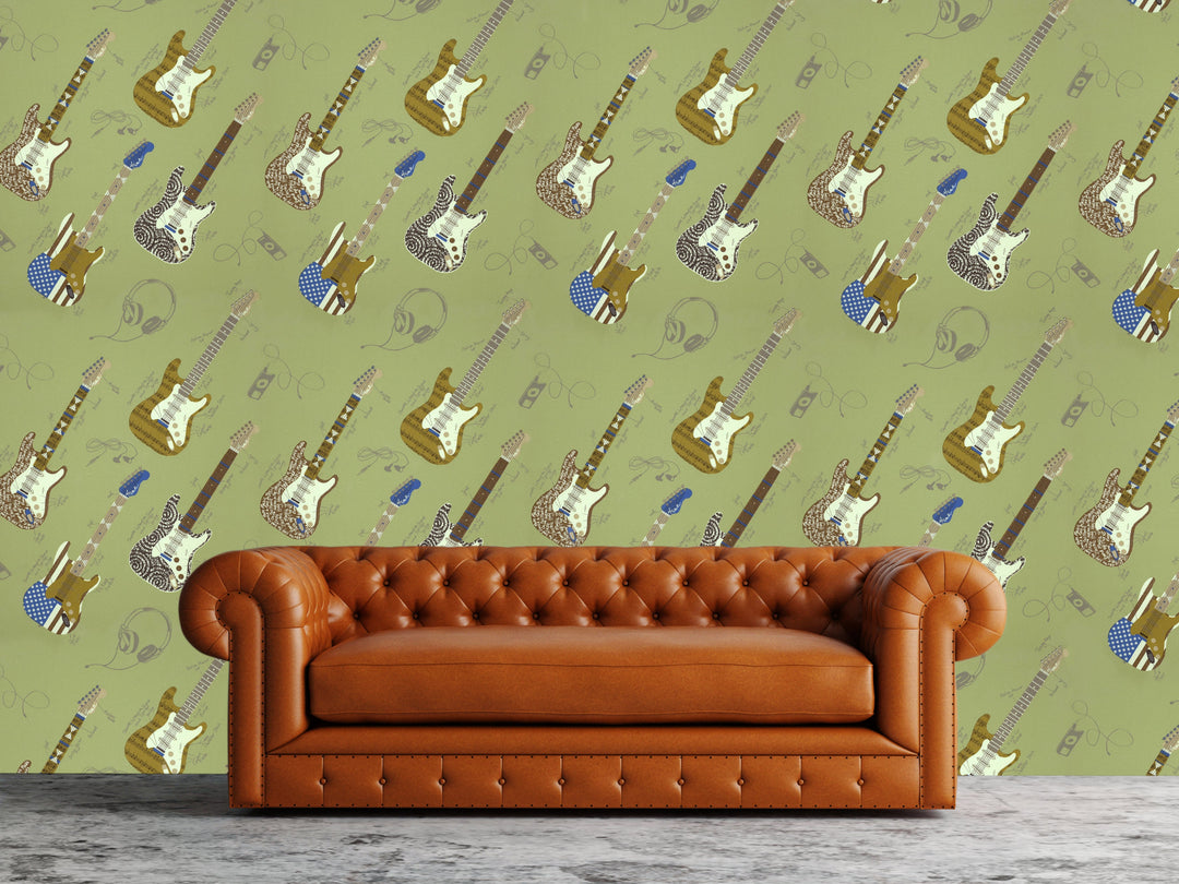 Newport B Avocado Rockets Wallpaper Sk8332