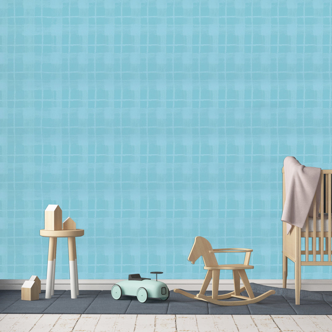 Newport B Ice Blue Wallpaper Sk8389