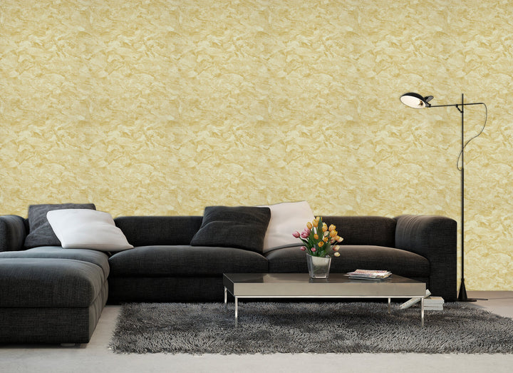 Norwich Mustard Textured Wallpaper 972134