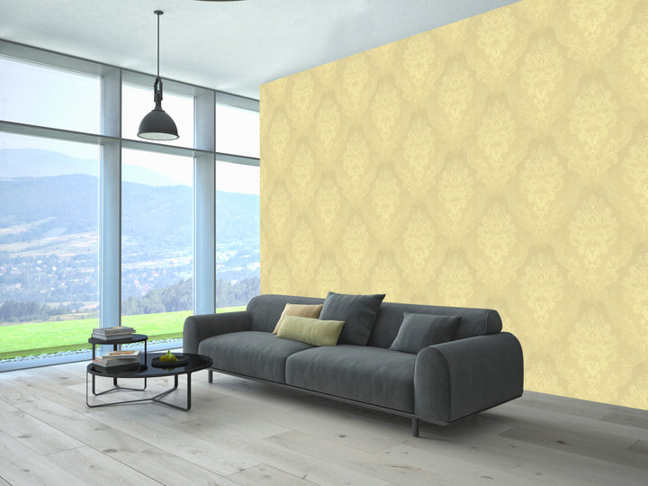 Norwich Golden Damask Wallpaper 972714