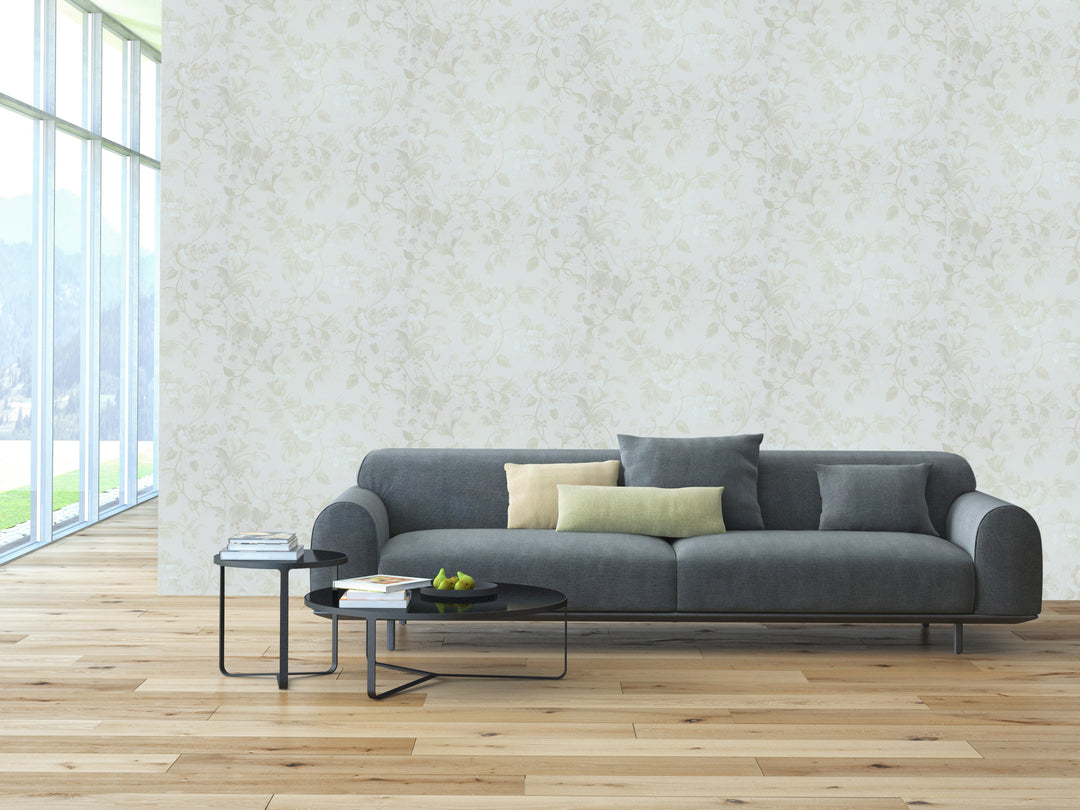 Oxford Beige Floral Wallpaper 9214