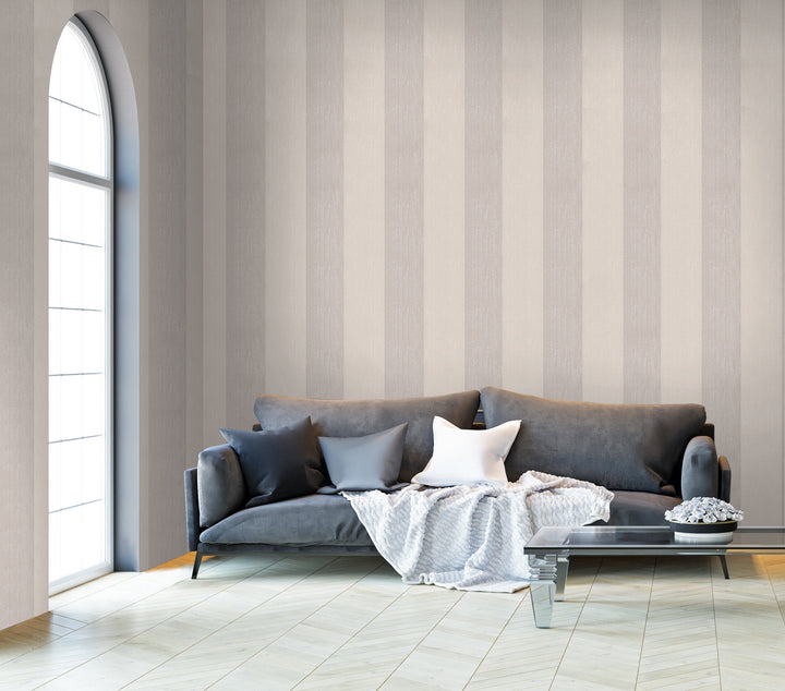Prince Charles Neutral Stripe Wallpaper 82301