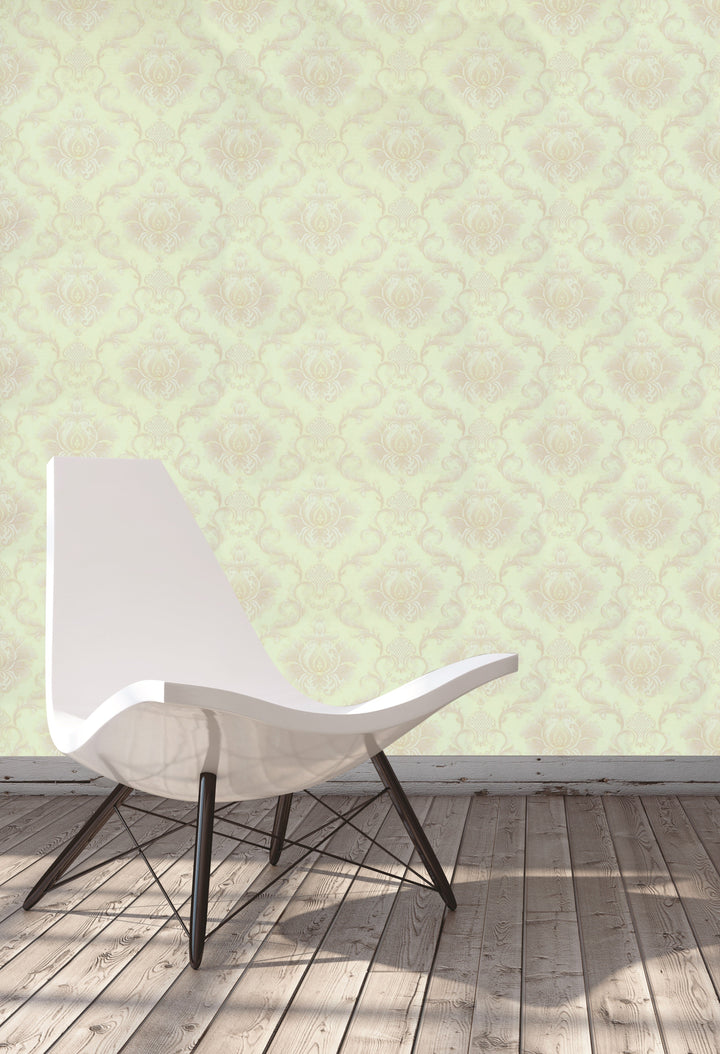 Queen Anne A Pale Lemon Wallpaper Sk22115