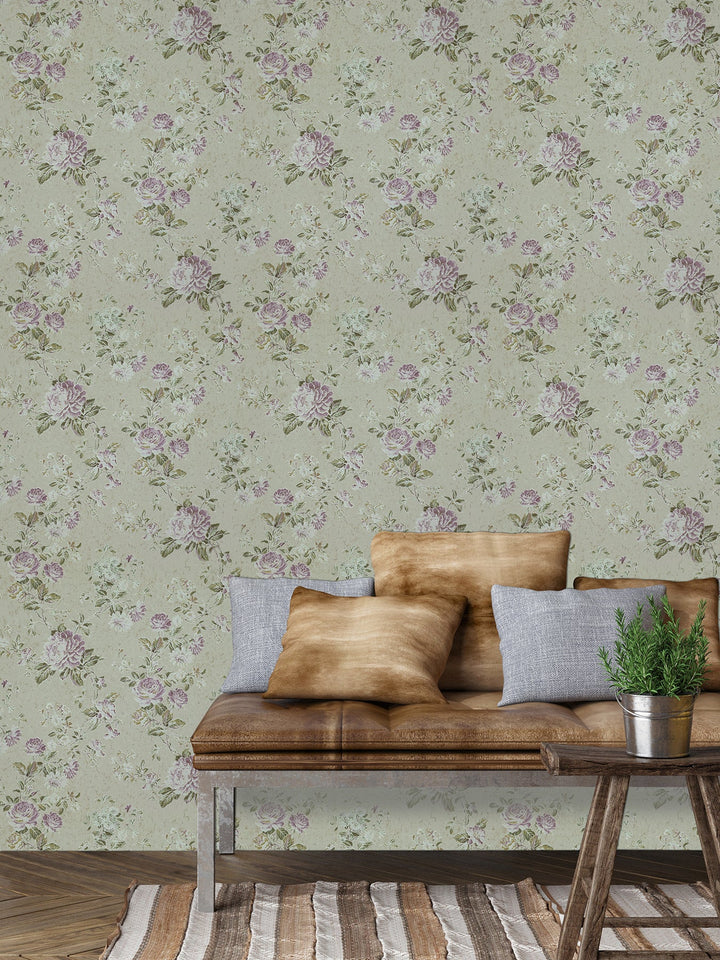 Queen Anne A Garden Floral Wallpaper Sk6728