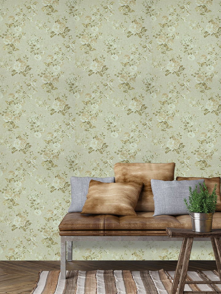 Queen Anne A Pale Mint Wallpaper Sk6729