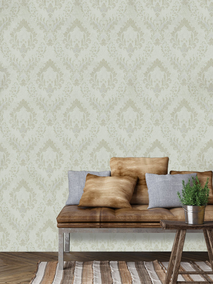 Queen Anne A Light Ivory Wallpaper Sk6733