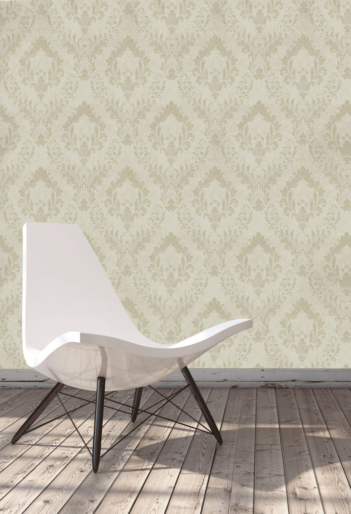 Queen Anne A Light Ivory Wallpaper Sk6733