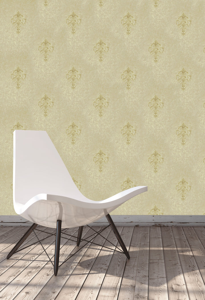 Queen Anne A Vintage Ivory Wallpaper Sk6749