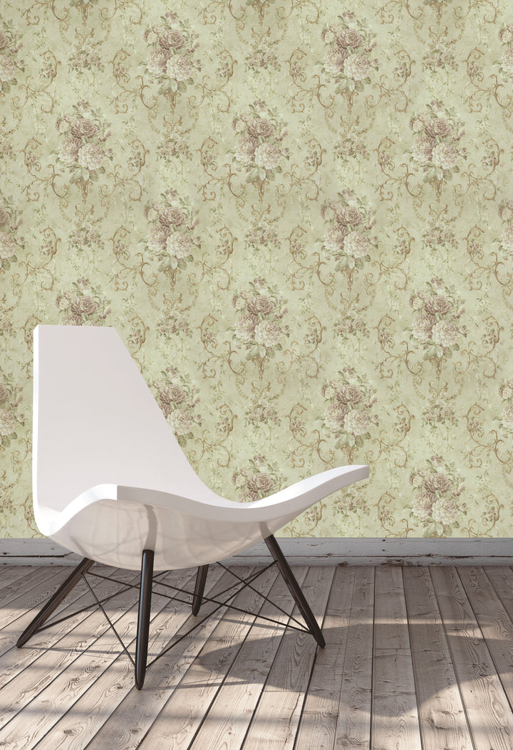 Queen Anne A Silk Thread Pattern Wallpaper Sk6750
