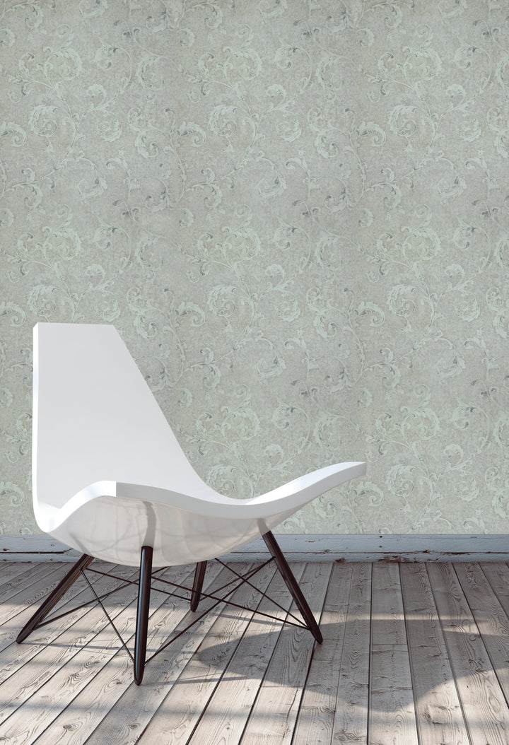 Queen Anne A Linen Beige Wallpaper Sk6770