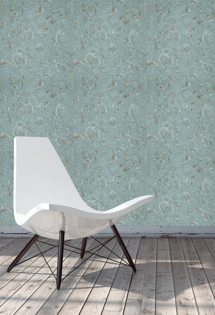 Queen Anne A Pistachio Blend Wallpaper Sk6783