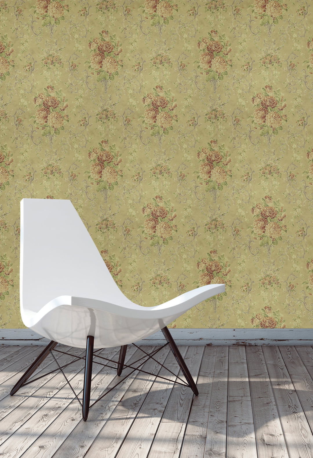 Queen Anne A Soft Wheat Wallpaper Sk6786