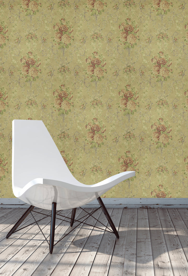 Queen Anne A Soft Wheat Wallpaper Sk6786