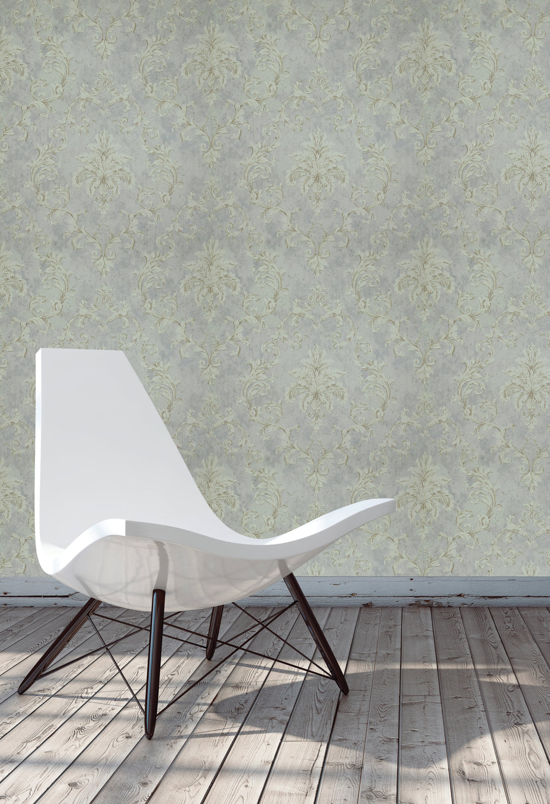 Queen Anne A Rose Tint Damask Wallpaper Sk6792