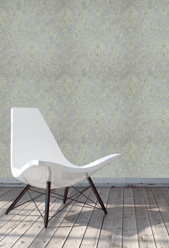 Queen Anne A Rose Tint Damask Wallpaper Sk6792