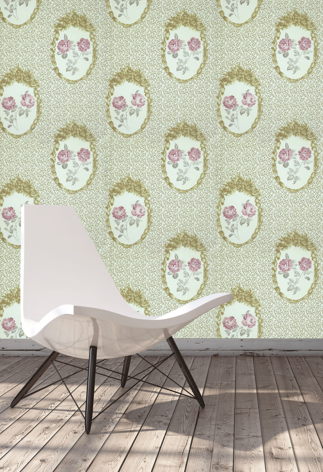 Queen Anne A Garden Blush Wallpaper Sk8052