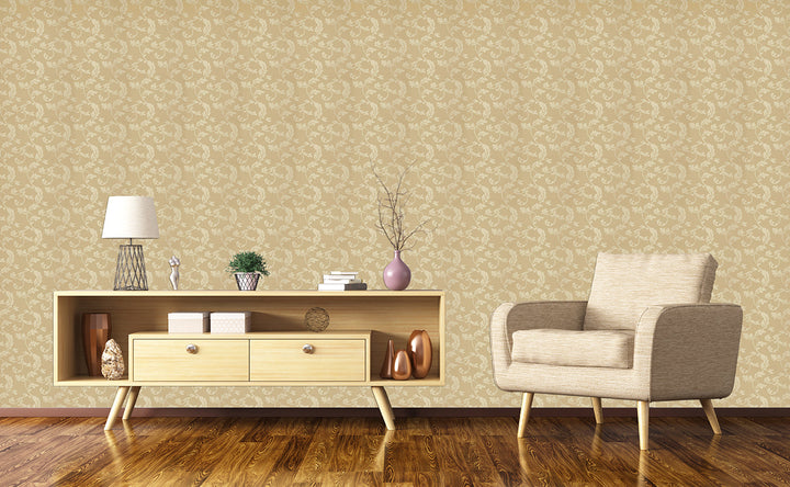 Chrome Damask Wallpaper