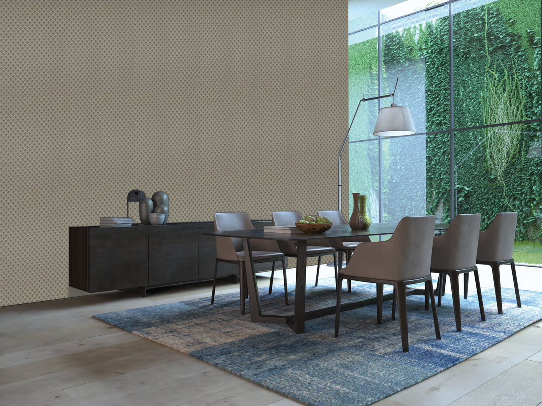 Queen Anne B Beige Weave Wallpaper Sk3230