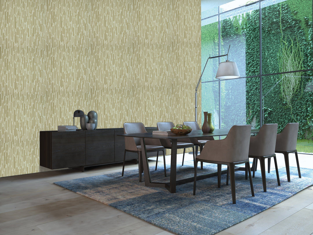 Queen Anne B Gold Damask Wallpaper Sk8231