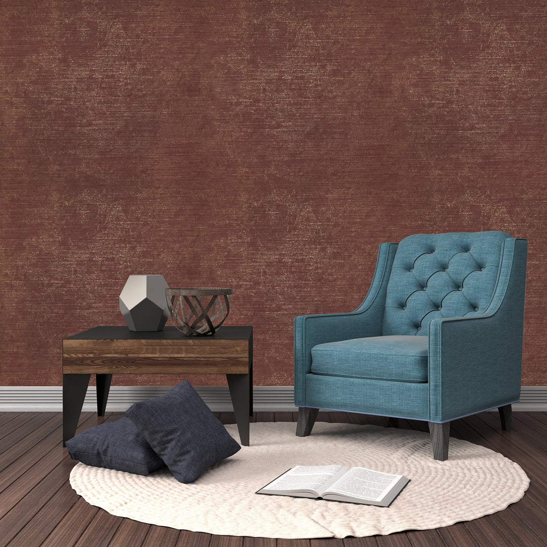 Queen Elizabeth Maroon Fabric Wallpaper 35605