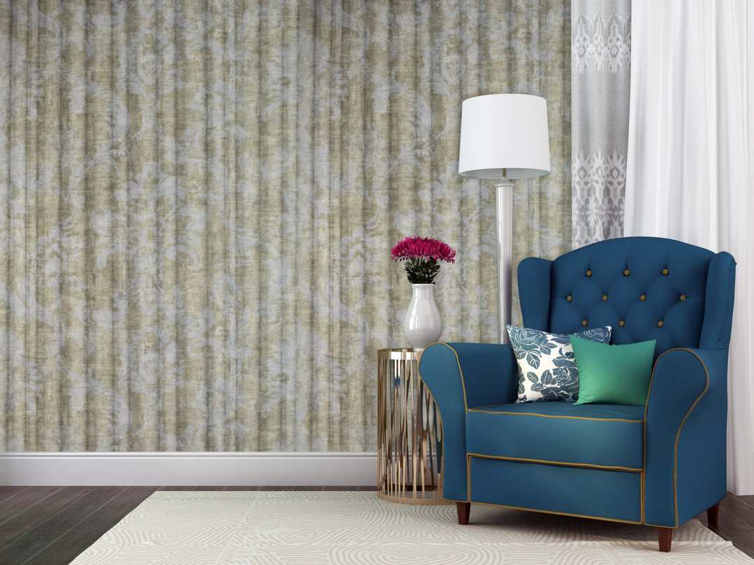 Queen Victoria 29 Grey Corduroy Wallpaper Sk100-20255