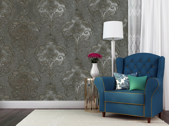 Queen Victoria 29 Graphite Patina Wallpaper Sk100-20411