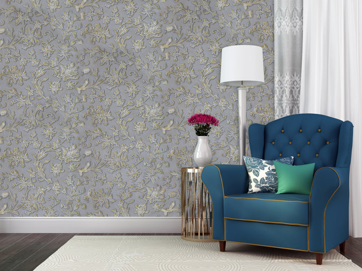 Queen Victoria 29 Lilac Texture Wallpaper Sk104-39511