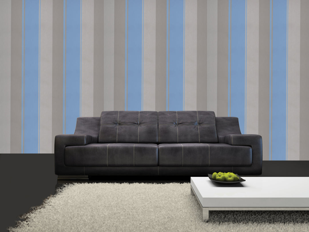 Queen Victoria Xu Skyline Stripes Wallpaper Sku41-042