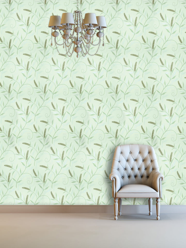 Queen Victoria Xu Mint Leaf Wallpaper Sku41-108